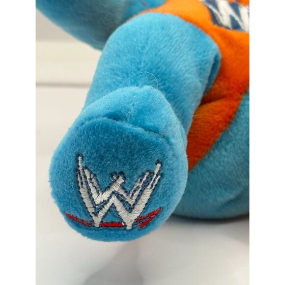 Wrestlemania XXVIII John Cena The Rock Beanie Bear 2012 Blue Orange - Picture 4 of 10
